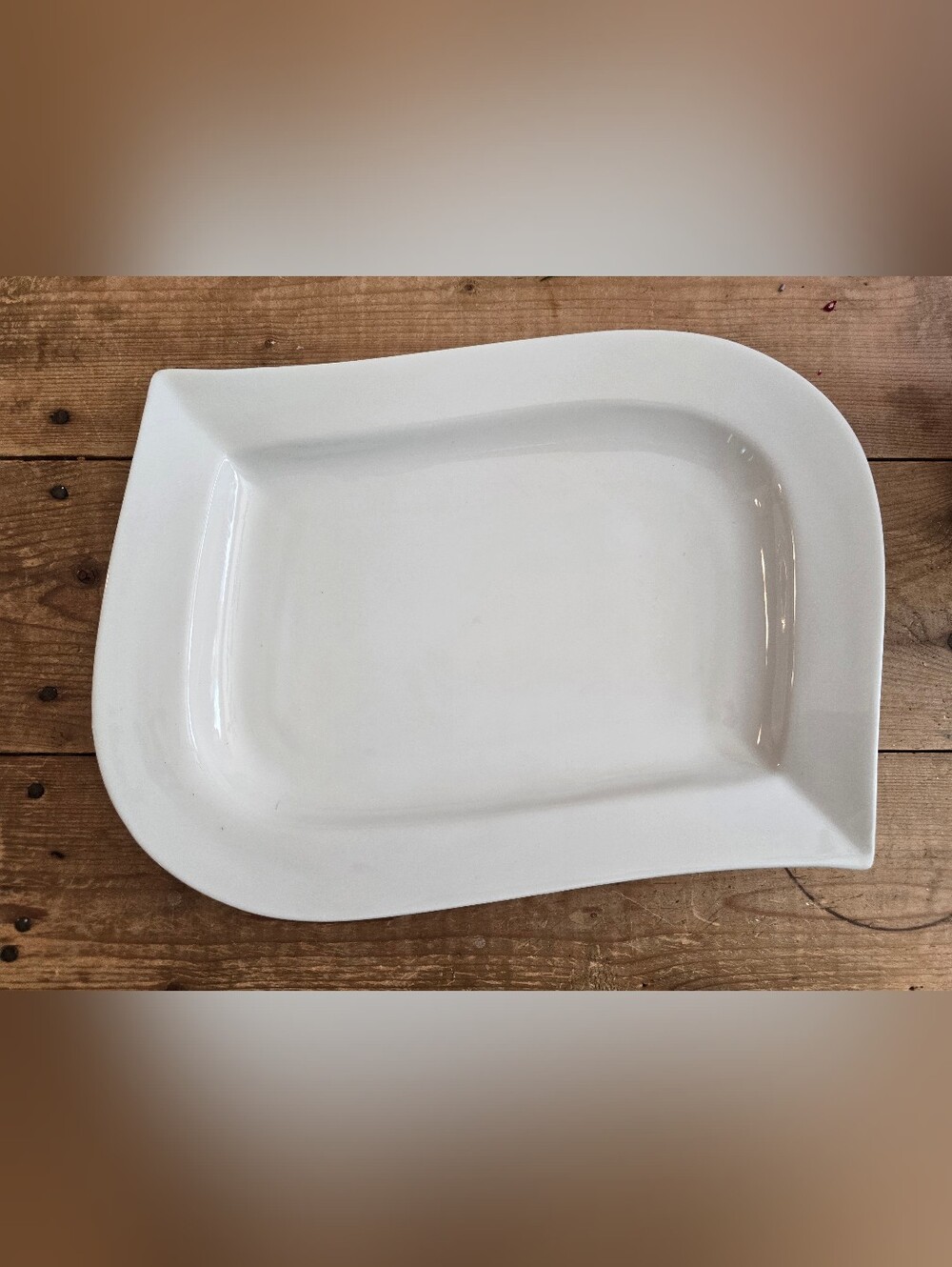 White Ceramic Serving Platter - Classic Home Dining